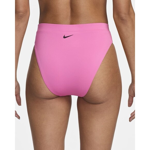 NEW Nike Womens High Waist Bikini Swim Bottoms Pink Size X-Large Beach Summer‎ - Picture 2 of 11